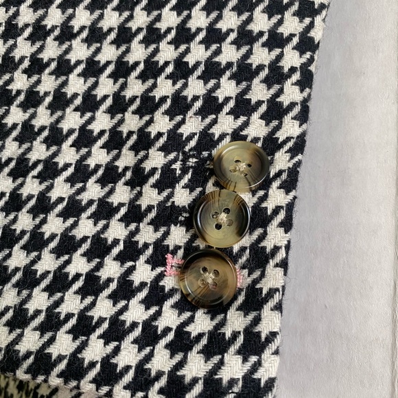 Houndstooth blazer tweed wool 80% - Picture 4 of 7